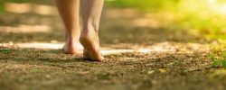 grounding techniques - feet touching the soil